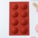 Baking the Dilan "Diamond", silicone, 8 cells, 29 × 17 × 2.2 cm, d = 5.8 cm, brown color