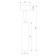 Lamp ceiling Elektrostandard, Diffe LED 5 W, 27x27x178 mm, IP20, white, black color