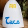 Bath cap with applique "Take"