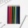 Pencils of colored 12 colors sharpened trihedral wooden building "September 1"