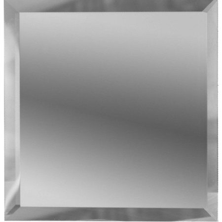 Square mirror silver tiles with fake 10 mm, 250x250 mm-1