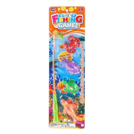Game "Fun fishing": fishing rod, 4 fish-4