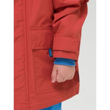 Windbreaker for boys, height 98 cm, terracotta color-6
