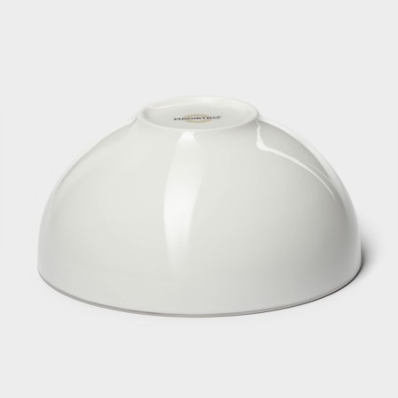 Porcelain salad Magistro la Perle, 600 ml, D = 15 cm, white color-3