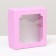 Box the team, cover is, with a window, lilac, 14.5 x 14.5 x 6 cm