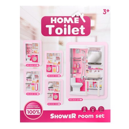 A set of furniture for the puppet "Bathroom", bathroom, sneake-15