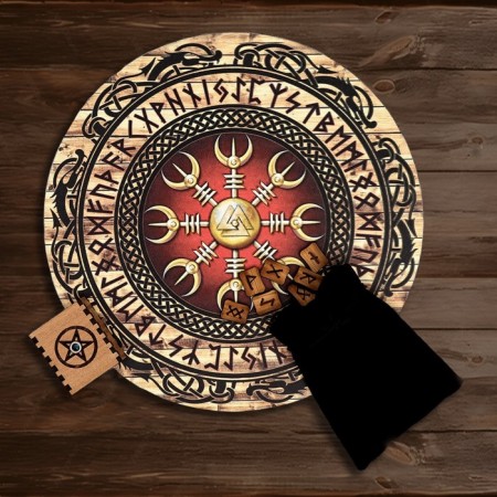 Set for fortune telling "Altar+runes+wishes"-1