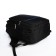 Youth backpack from textiles, 2 parts with lightning, 4 pockets, black/blue color