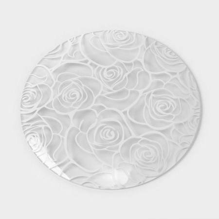 A set of glass plates of the Michelle, 7 objects, white color-5