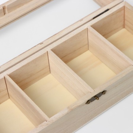 Box for storing tea bags "Ahmadabad", 4 cells, 25 × 10 × 6.5 cm-6