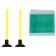 A set for table tennis Children's Onlytop: 2 rackets, 3 balls, a mesh, suction cups 2 pcs., Tripod 2 pcs.