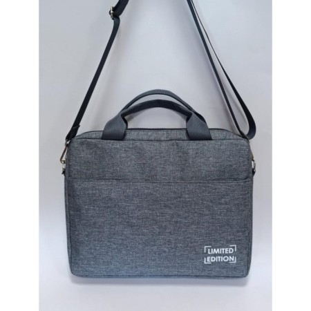Document bag (oxford) gray with gray sling-1