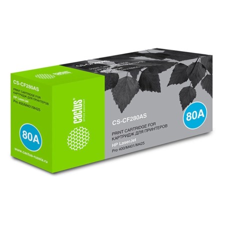 Cactus CS-CF280AS CF280A cartridge, for HP LJ Pro 400/M401/M425, 2700 pages, black color Black-1