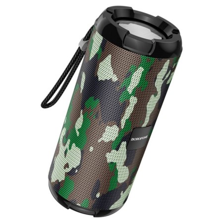 Portable column Borofone BR15, 10 W, BT5.0, AUX, FM, Microsd, USB, 1200 mAh, Khaki color-1