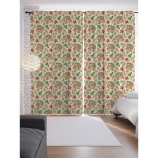 Фотошторы «Рождественская открытка», сатен, размер 145х265 см, 2 шт