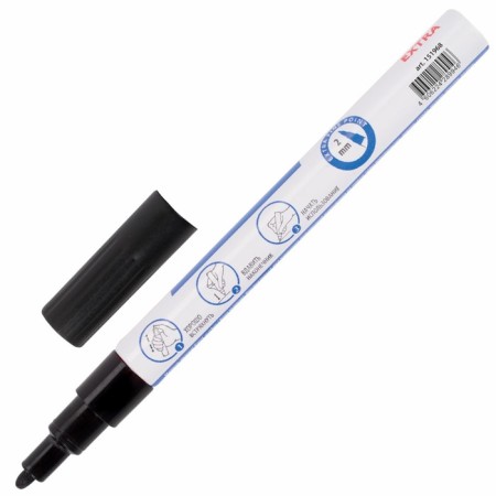Markker-color (lacquer) 2.0 Brauberg Extra, reinforced nitro-base, alum, black 151968-1