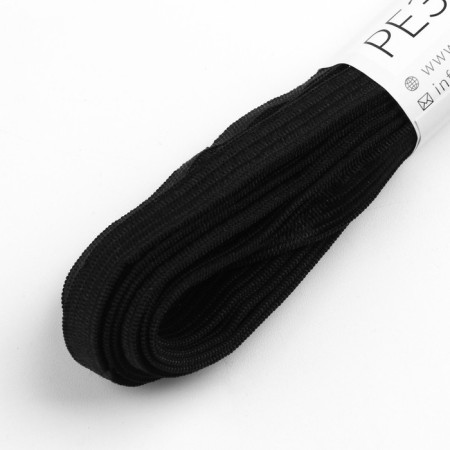 Knitted elastic, 8 mm, 4.5 m, 4 pcs, black color-1