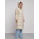 Coat insulated winter female, size 50, beige color