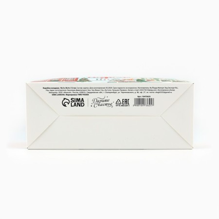 Box the team "Luxurious white" 18.4 x 30.4 x 7.3 cm, New Year-4