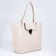 Bag Female Tout with zipper, milk color