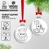 New Year's Christmas tree decoration for coloring "New Year! New Year's fairy tale ", 2 pcs, d = 5.5 cm