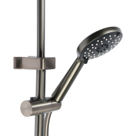 The shower system Zein Z3865, mixer, pouring, tropical and hand watering can, brass, graphite-9