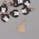 Decor for creativity metal, enamel "White Cat in a bulb" 2.8x1.6 cm