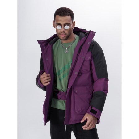 Ski jacket men's, size 48, purple color-9