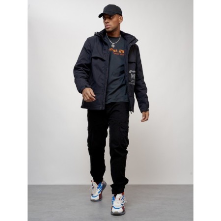 Sports male jacket, size 54, dark blue color-12