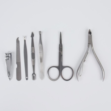 Manicure set, 7 items, in case, color mix-5