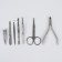 Manicure set, 7 items, in case, color mix