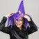 Halloween carnival hat with diodes, purple