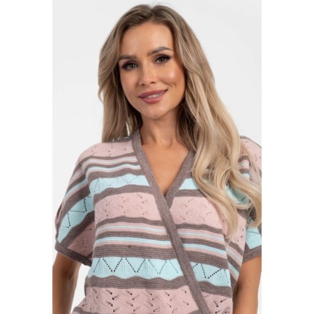 Women's vest, size 42, pink color-4