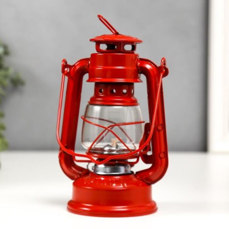 Kerosene lamp decorative red 9.7x12.5x1.5 cm Risalux-1