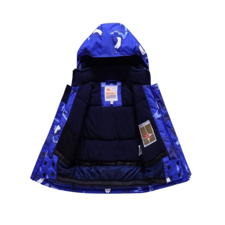 Ski costume for a boy, blue color, height 98 cm-16
