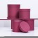 Set of round boxes 5 in 1 "paints", fuchsia, 25 x 25 x 25 - 19 x 19 x 19 cm