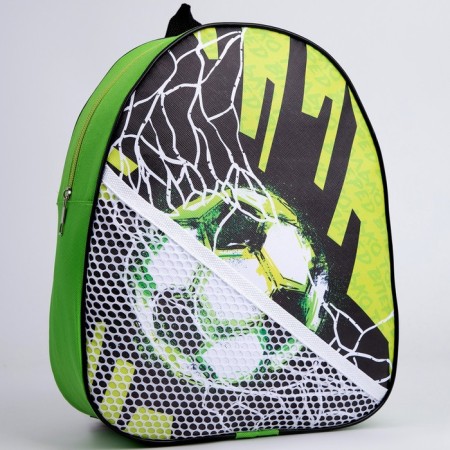 Baby backpack for an artificial leather boy “Goal! Goal! Goal! ”, 30x25 cm-1
