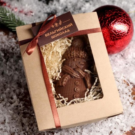 Chocolate figure "Knitted Snowman", 80 g