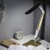NLED-497-12W-G desktop lamp on the clamp and with the base of gold