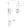 Lemark Villa lm4829b shower system, single -leaf, tropical shower, watering can, hidden, bronze 905022