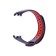Luazon strap for fitness bracelet Mi Band 8, with perforation, black and red