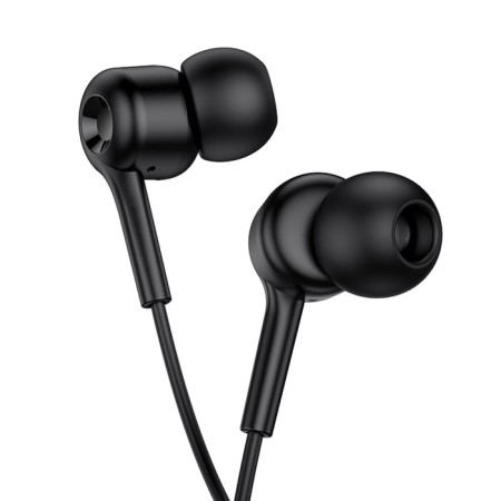 Hoco M82 headphones, wired, vacuum, microphone, jack 3.5 mm, 1.2 m, black-2