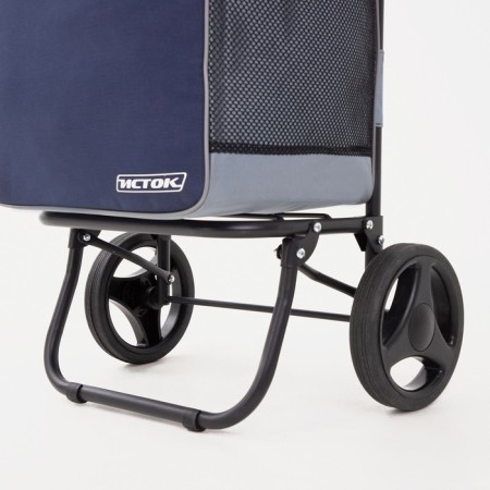 Bag-leaf on the cord, external pocket, blue color-3