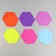 Set of figures from EVA "hexagon", 12 pcs., Mix color