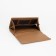 Women's wallet on magnets, brown color
