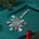 Christmas tree decoration "Fluffy snowflake" 11x11 cm, multi -colored