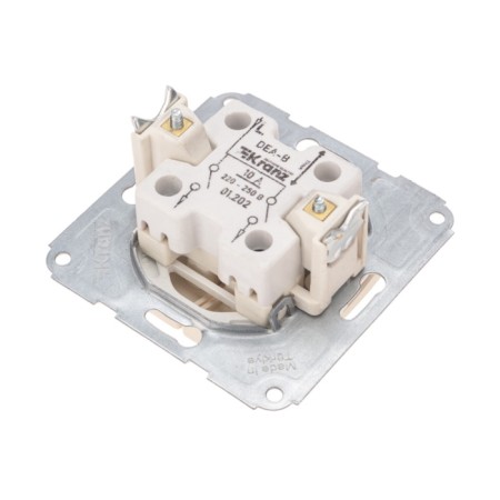 2-clat circuit breaker Kranz hidden installation, 10a, beige KR-78-0232-2