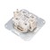 2-clat circuit breaker Kranz hidden installation, 10a, beige KR-78-0232