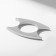 Castet ring, silver color, 18 size