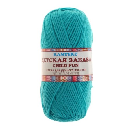 Yarn "Children's Fun" 20% microfiber, 80% acrylic 140m/50g (083 nephritis)-1